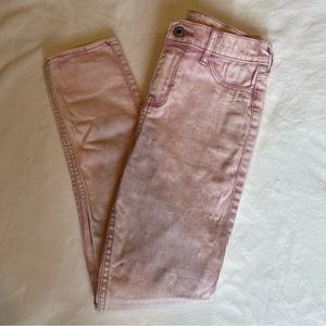 Abercrombie kids pink girls skinny jeans size 14